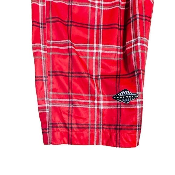 Columbia Omni-tech Waterproof Red Checkered Men’s Pants size XL Golf Hiking - Picture 13 of 14